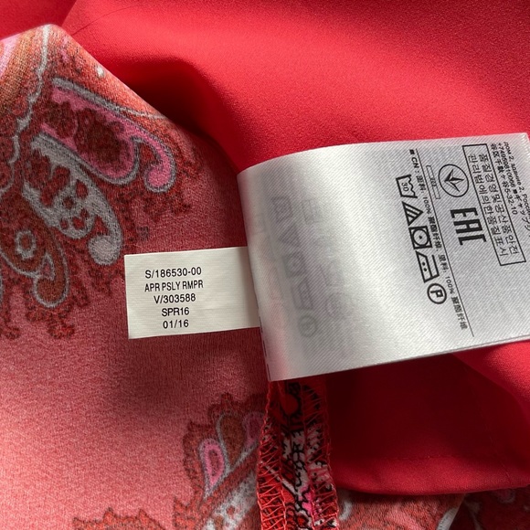 Banana Republic Romper - Coral & Paisley Print - Size 12 - Picture 12 of 12